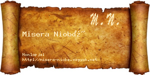 Misera Niobé névjegykártya